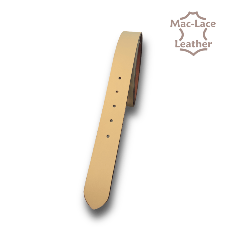 32mm Natural-Smooth Split-Bone Belt Blank Long