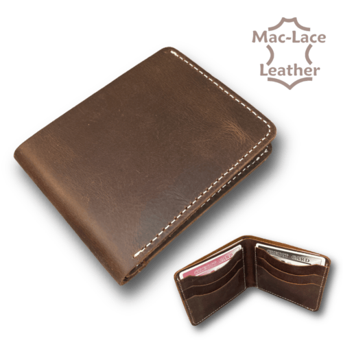 Mens Dark-Brown Leather Wallet