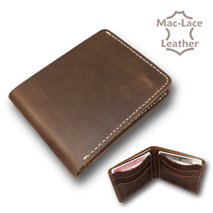 Mens Dark-Brown Leather Wallet