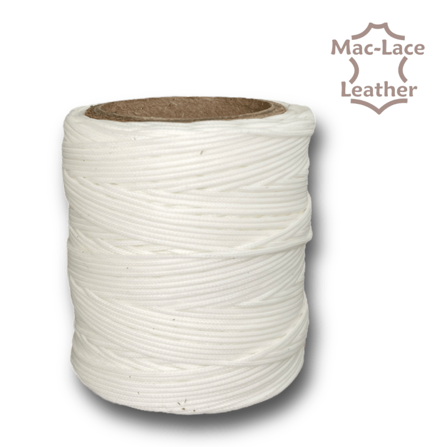 Waxed Polyester White Thread 0.040