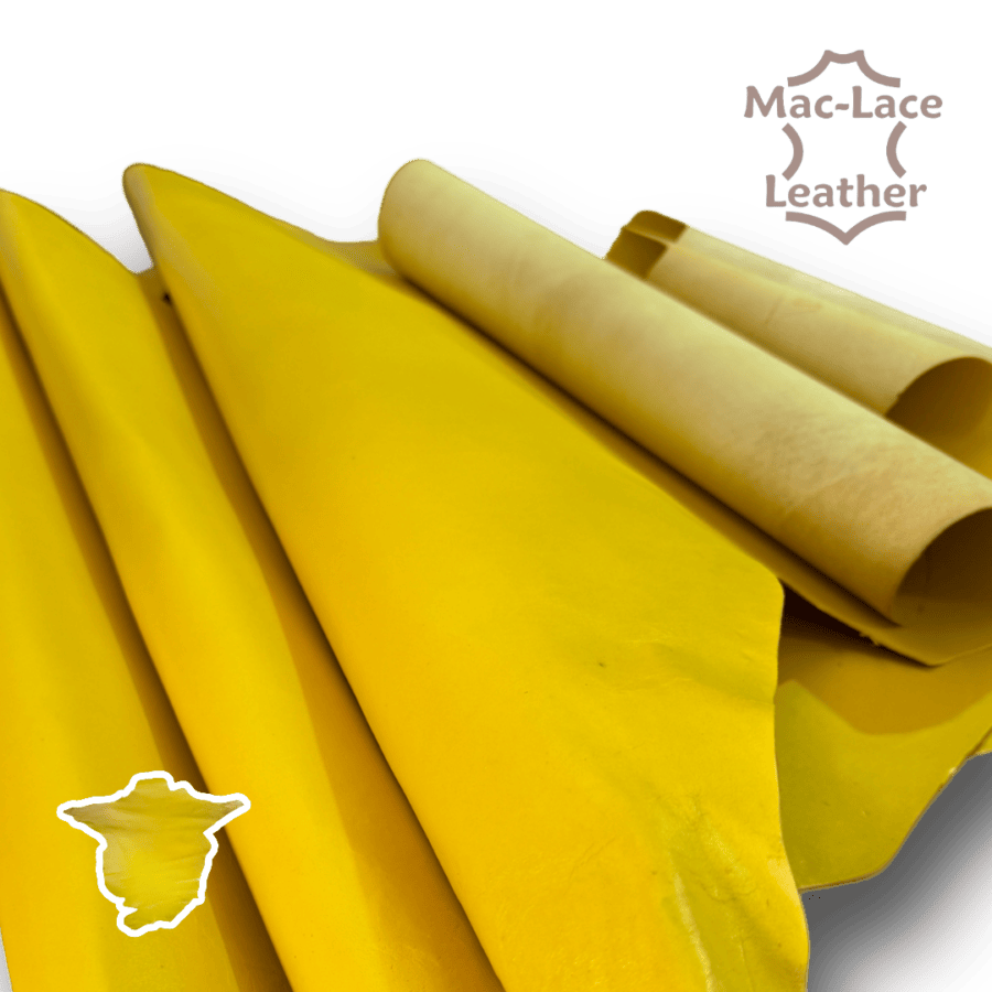 Kangaroo Hide Full-Grain Yellow Veg-Tanned