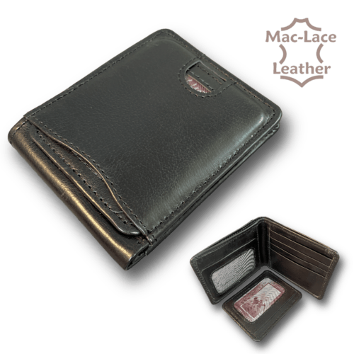 Mens Black Leather Wallet