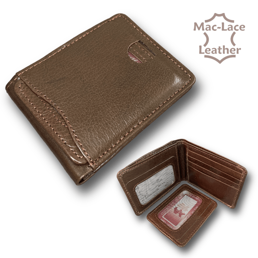 Mens Dark-Brown Leather Wallet