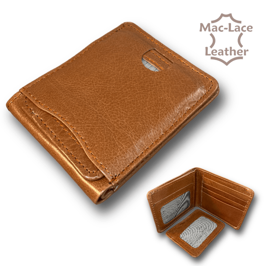 Mens Tan Leather Wallet