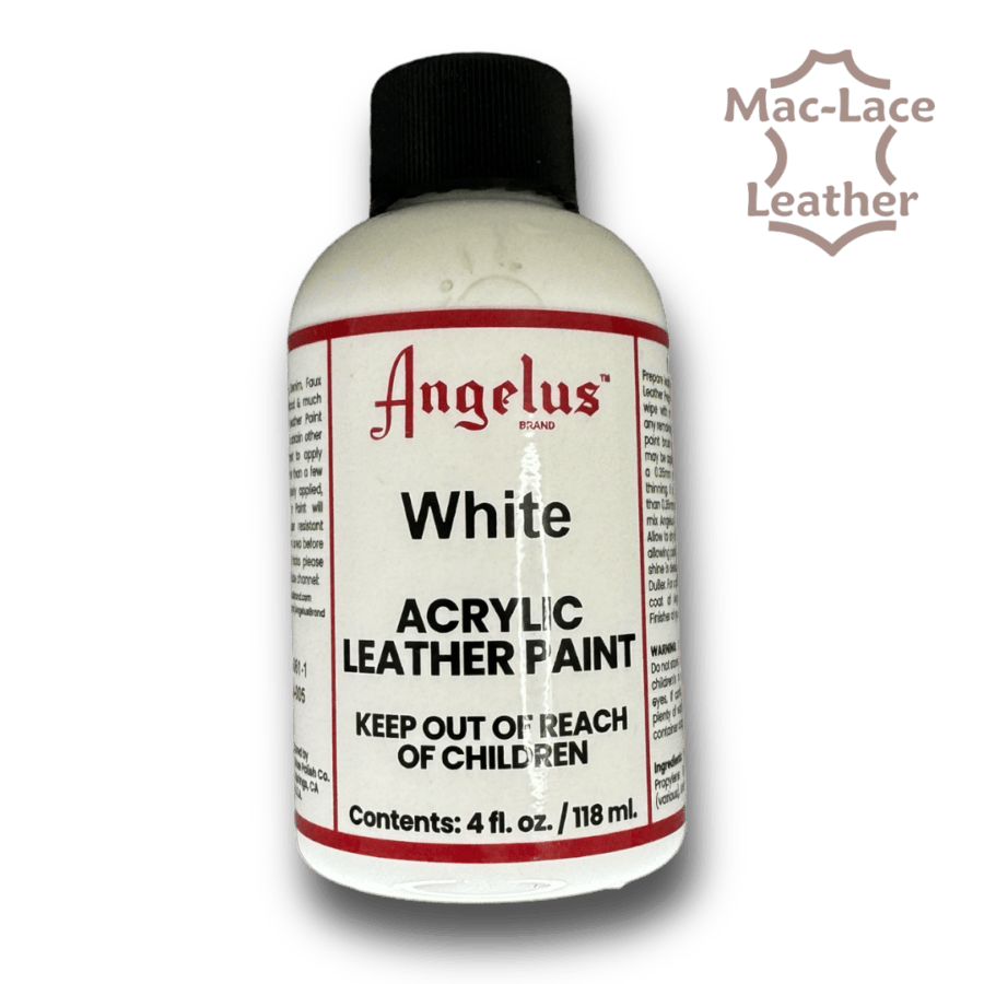 Angelus Leather Paint-188ml Flat-White