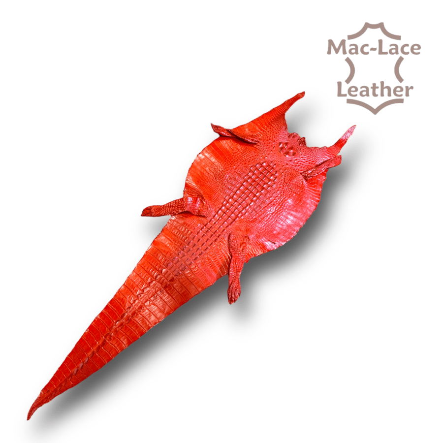 Veg-Tanned Genuine Crocodile Leather