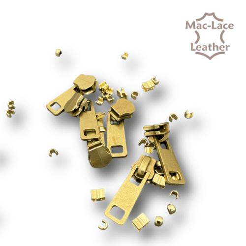 Brass Platted Zipper Slider & Stops