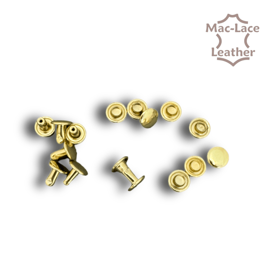 Solid Brass Double Cap Rivets