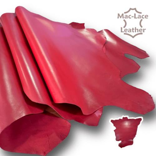 Kangaroo Hide Full-Grain Red