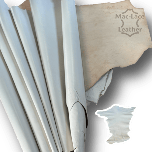 Kangaroo Hide Full-Grain White Raw Back
