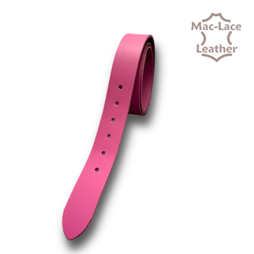 Chrome Buffalo Leather Belt Blanks Pink