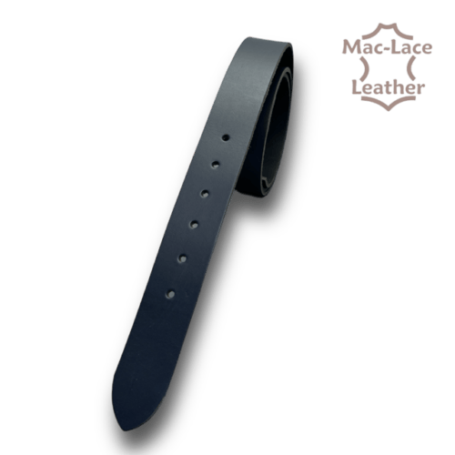 Chrome Buffalo Leather Belt Blanks Navy Blue
