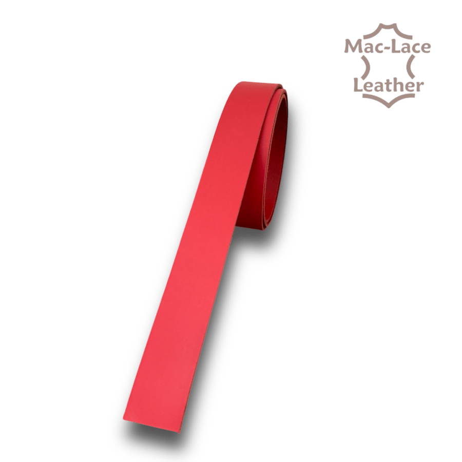 Chrome Buffalo Leather Belt Blanks Red (5927-00)