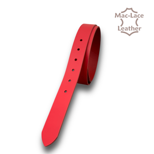 Chrome Buffalo Leather Belt Blanks Red (5927-TIP)