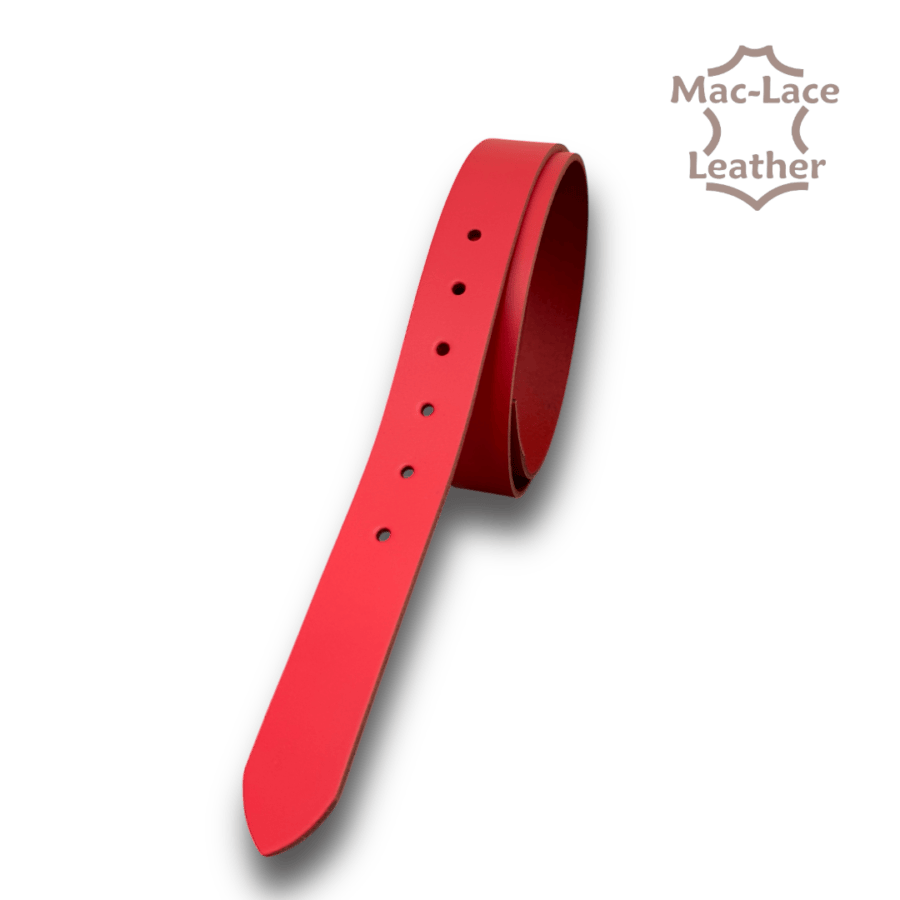 Chrome Buffalo Leather Belt Blanks Red (5927-TIP)
